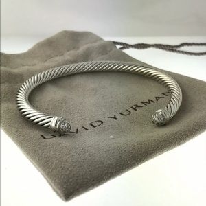 David Yurman pave diamond bracelet 5mm